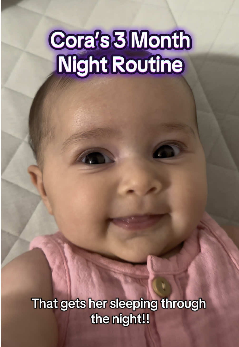 This bedtime routine has my 3 month old sleeping soundly through the night!! 💤🫶🏽💕 #baby #babygirl #babysleep #babybed #babybedtime #babyroutine #nightroutine #firsttimemom #babiesoftiktok #parents #parenting #parentingtips #parentinghacks 