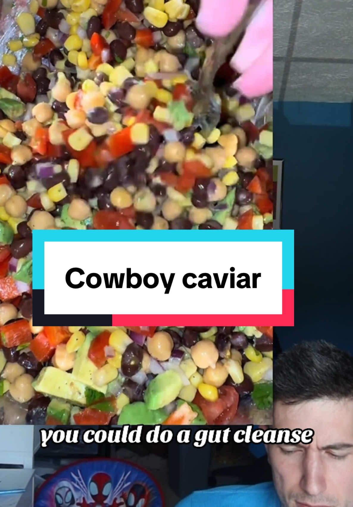 Replying to @codegeass05 one of my absolute favorites! 😋 #cowboycaviar #fiber #salad #guthealth #beans @Ashley_At_Home 