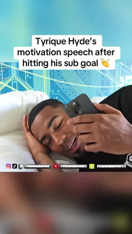 Tyrique Hyde’s motivation speech after hitting his sub goal 👏 @TyriqueHyde  #tyriquehyde #twitch #fyp #foryoupage