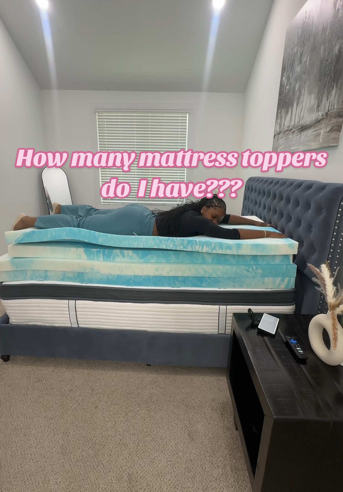I have a memory foam mattress topper for each bed in my house! #memoryfoammattresstopper #mattresstopper #mattresstopperrecommendation 