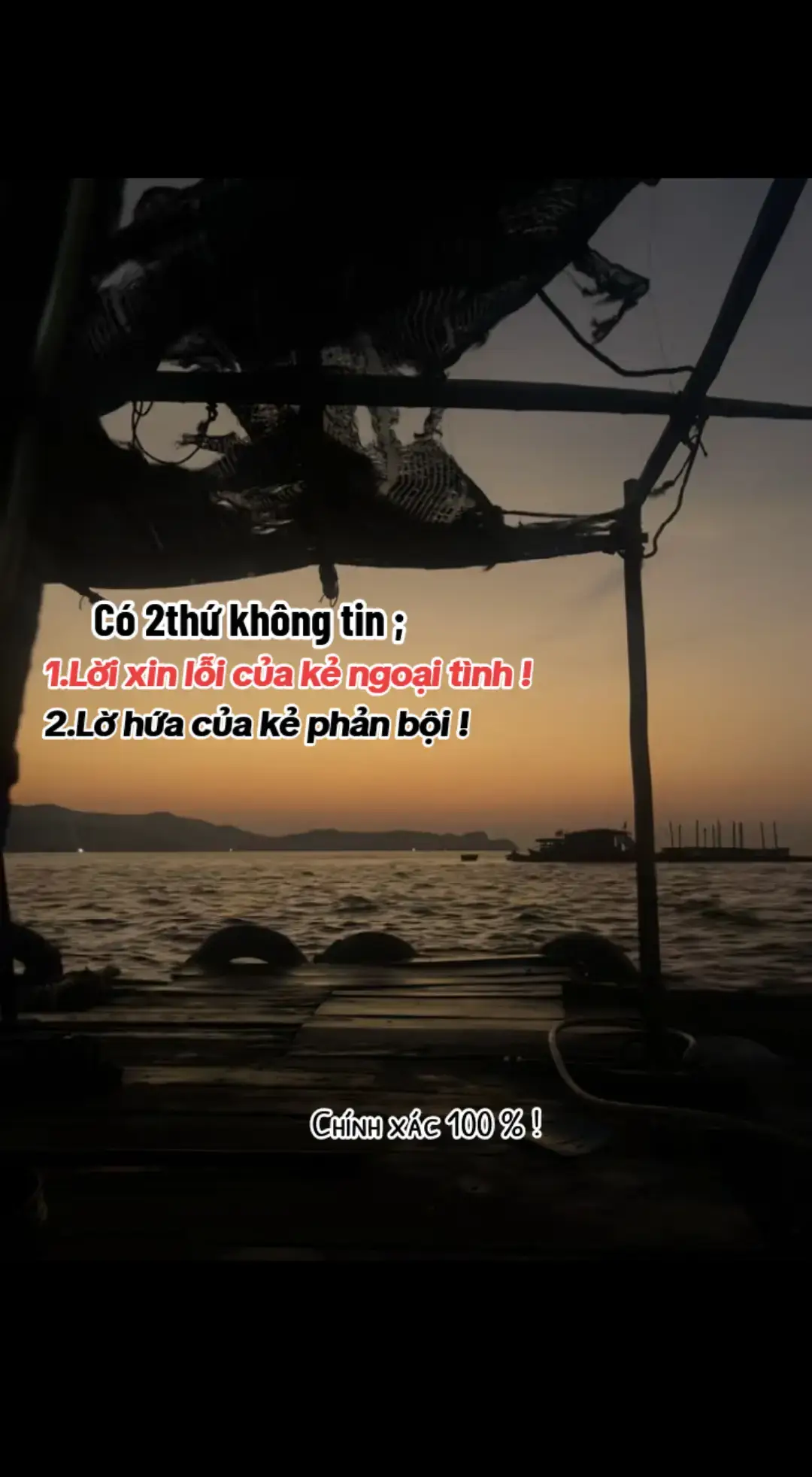 Bạn có tin vào lời xin lỗi , lời hứa của kẻ ngoại tình và phản bội ?    Chắc tất cả đều nhất trí là không ! Bỡi kẻ ngoại tình mãi vẫn là vậy vì bản chất không bao giờ thay đổi... #hanhphucgiadinh #kepboiloihua #ngoaitinhloixinloi #tamvo🇻🇳 