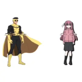 Invincible Variants x Anime🔥🔥🔥 #invincible #bocchitherock #kon #azumangadaioh #luckystar #fyp #edit #viral