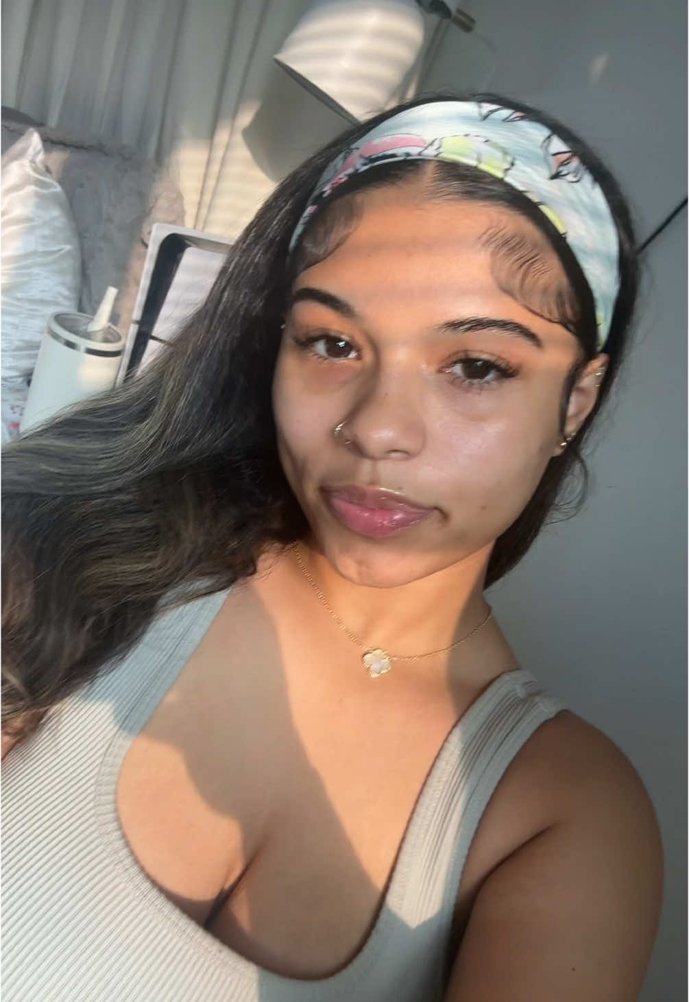 i pull up in that lamborghini the doors in the sky 💋 #maliah #inspo #trending #hairstyle #idea #headband #silk #nfs #moots #babyhairs #brown #longhair #dimple #xyzbca 