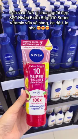 SDT Serum Nivea Extra Bright Super 10 Vitamin #nivea#niveaextrabright#suaduongthe#suaduongthenivea#kemduongtrangda#bodylotion#bodycare#goclamdep#LearnOnTikTok#xuhuong#foryou  