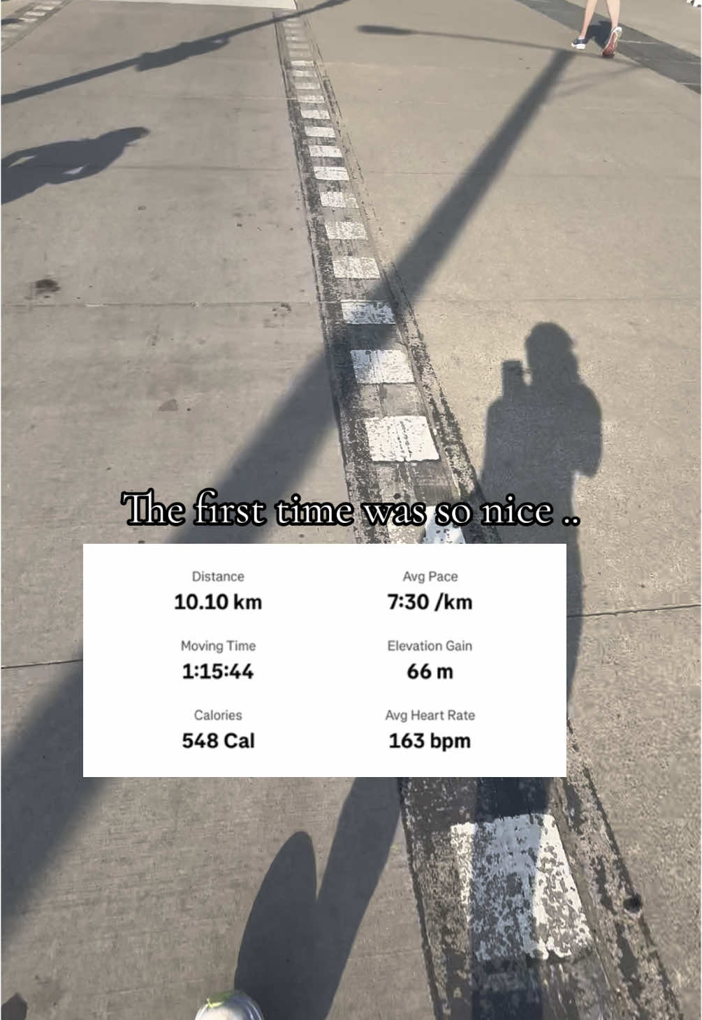 Feeling proud of all the progress I have made, although its not always linear. From a difficult 7:30/km pace when I first started to a manageable 5:53/km now is a huge accomplishment for me! Consistency and slow running are the keys to success. Half of the battle is showing up, but as long as you do that, you will surprise yourself with what you are capable of. Excited to see if I can get this under 55 one day😁 #marathontraining #Running #runtok #fitnessjourney #slowrun #10kmrun #10km #strava 