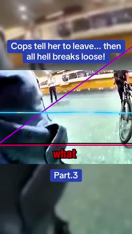 Cops tell her to leave... then all hell breaks loose! #cops #police #crime #karen #copsoftiktok #policeofficer #viralvideo #law 
