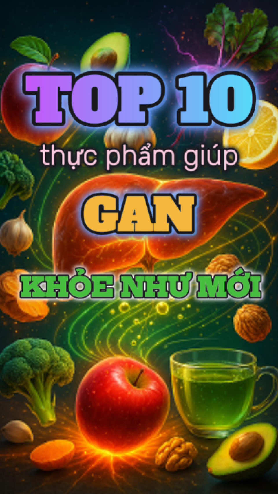 ✨ Gan mệt thì người cũng mệt. Nhưng bạn có biết... chỉ cần ăn đúng 10 thực phẩm này mỗi ngày, gan sẽ sạch độc, khỏe lại như mới – không cần thuốc, không cần tốn tiền! 👉 Nhớ lưu lại nhé, gan không biết nói nhưng nó cần bạn hiểu! 🍵🥦🧄 #giaidoctunhien   #thucduongsachgan   #dinhduongsuckhoe   #chamsoclagan   #songkhoemoingay   #thaidoctunhien   #anlanhmanh   #meosuckhoe #thucphamtotchogan   #top10thucpham