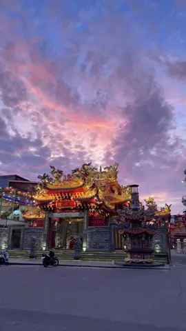 幸运蜜桃味的天空💗✨ #fyp #bagansiapiapi #rohil #riau #hometown #indonesia #rohil #chindo #inghokking #temple 