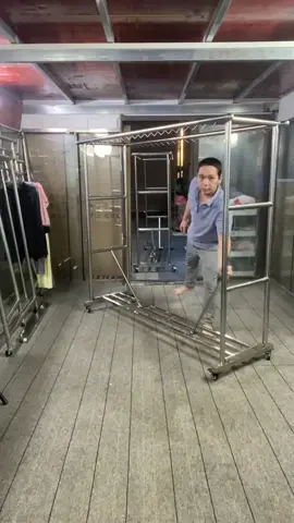 Giàn phơi quần áo inox 304 thông minh. #giadungtienich #dogiadungtienich #gianphoithongminh #dogiadung