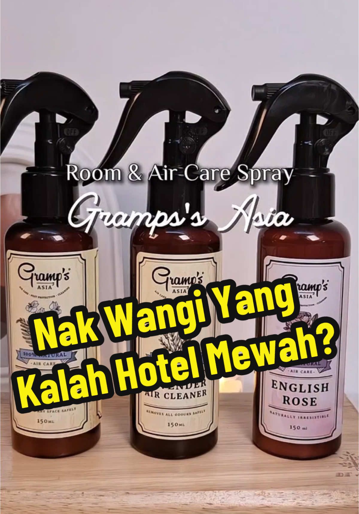 Bauan dari essential oil yang kalah bauan hotel. Korang kena try. #natural #essentialoils #spray #airfreshener #fabricrefresher 