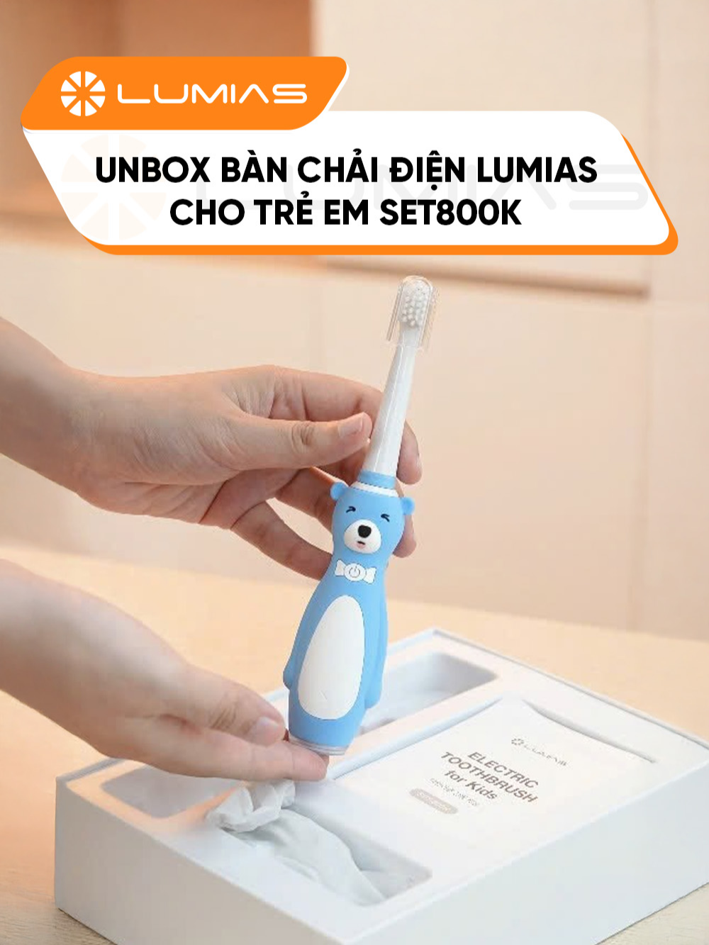 Unbox bàn chải điện cho trẻ em Lumias SET800K cùng mình nhé! #lumias #lumiasvietnam #hoplongecommerce #gigavn #banchaidientreem #banchaidienlumias #LumiasSET800K #SET800K