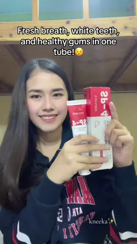 3 days ko palang ginagamit si sp4 toothpaste at masasabi ko talagang nagwhiten ng slight ang teeth ko 😊 #sp4toothpaste #sp4probioticbrighteningtoothpaste #sp4probiotictoothpaste 