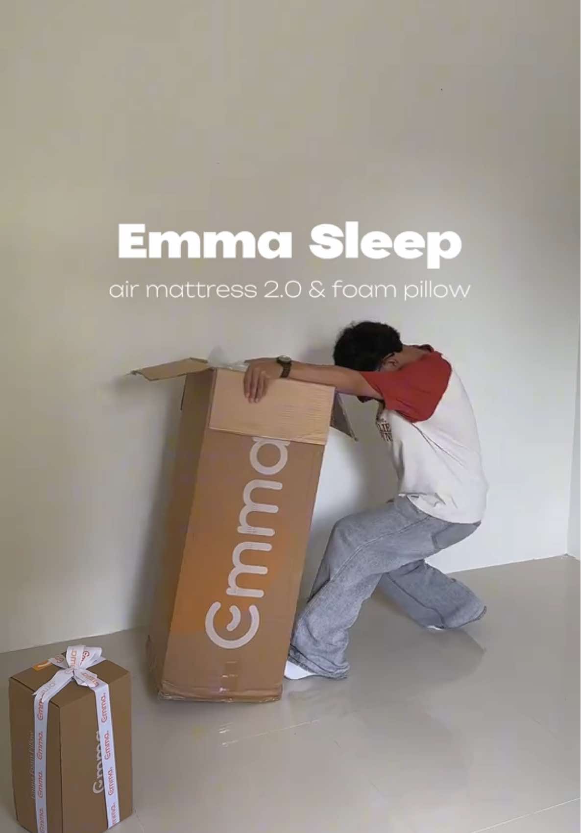 unboxing my Emma Air Mattress 2.0 & Foam Pillow 🛌🧸 get this double size Air Mattress 2.0 for ₱7,690.50 🥳 @Emma Sleep PH #roominspiration #adayinmylife  #riseandshine #emmasleep #emmamattressph #bestmattress 