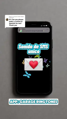 Replying to @Gordon Antwi Adjei Tonos de SMS personalizados de la app Garage Ringtones!📱✉️✨ #sms #tonos #ringtone #llamada 
