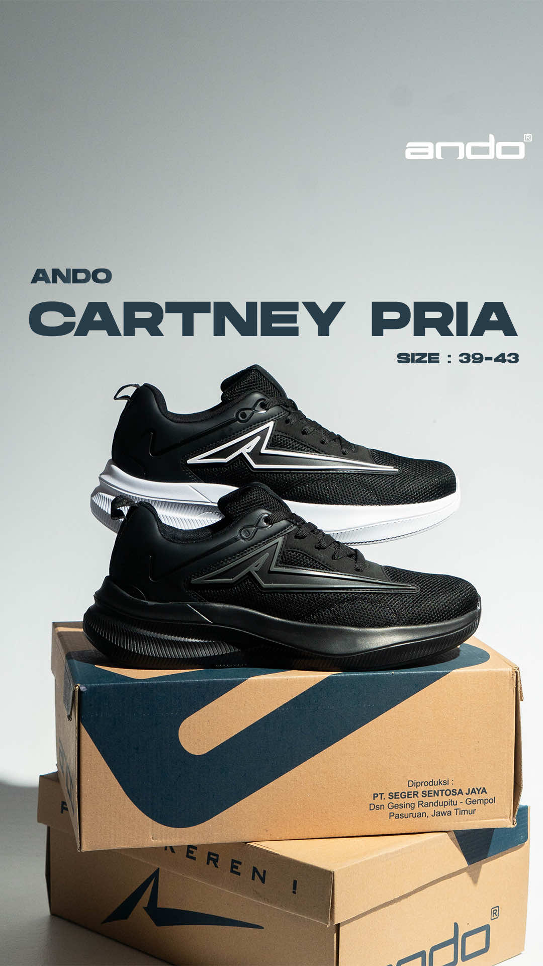 Sepatu kece buat lo ke kantor, kampus, ato sekolah!! Dijamin makin ganteng dah😎 buruan checkout sekarang bro!! #andoindonesia #sepatuAndo #sepatusekolah #sepatukampus #sepatukantor #sepatuhitam #sepatupria #sepatupriahitam #sepatuhitamputih #sepatukeren #sepatusoltinggi 