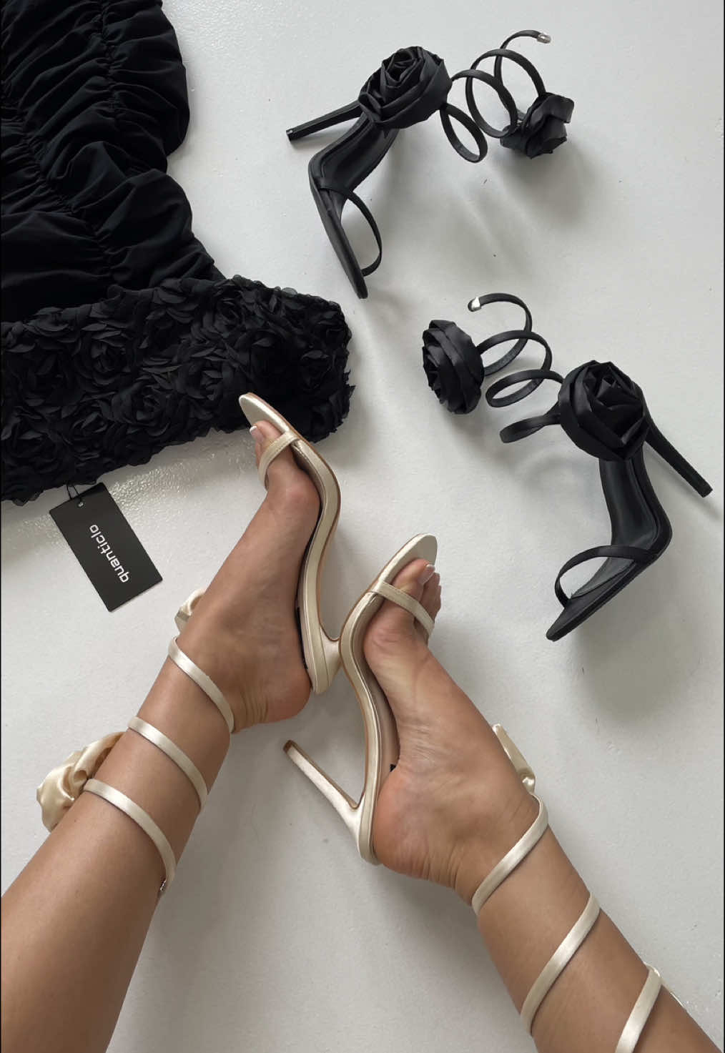 Upgrade your outfits!❤️‍🔥Shop the look: Look 1 - Dress: Espresso - Shoes: Hetty Look 2: - Dress: Zelie - Shoes: Hetty #quanticlo #fyp #video #fashion #dress #outfitinspo #outfit #shoes #heels
