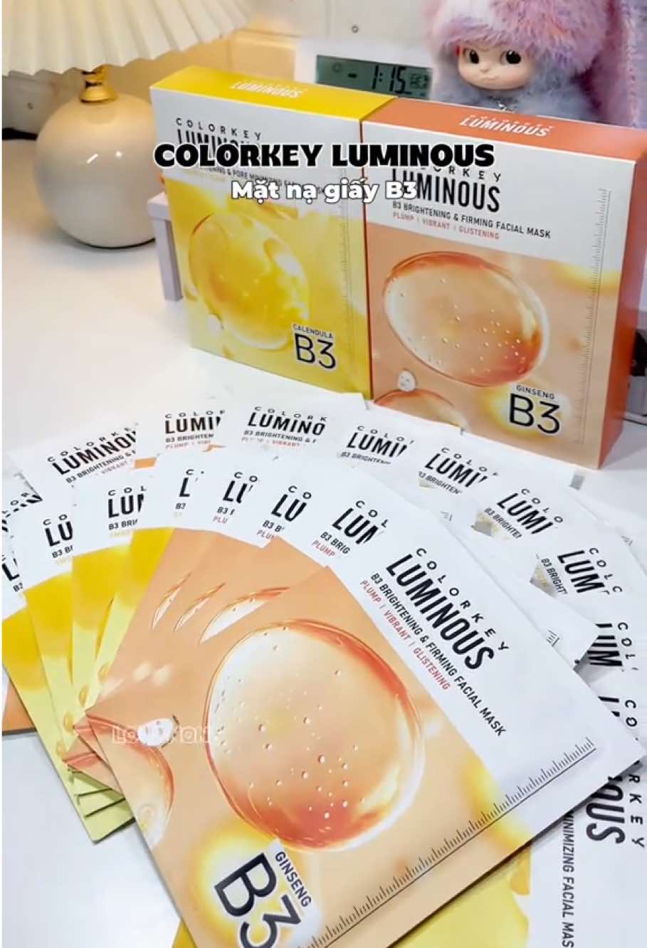 Colorkey ra mắt mặt nạ giấy B3 mới nè mấy bà uii #colorkeynewarrivalday #colorkeyxcapybara #summerchill #matna #colorkeyluminous #matnab3 #unbox #reviewlamdep #skincare #fypツ 