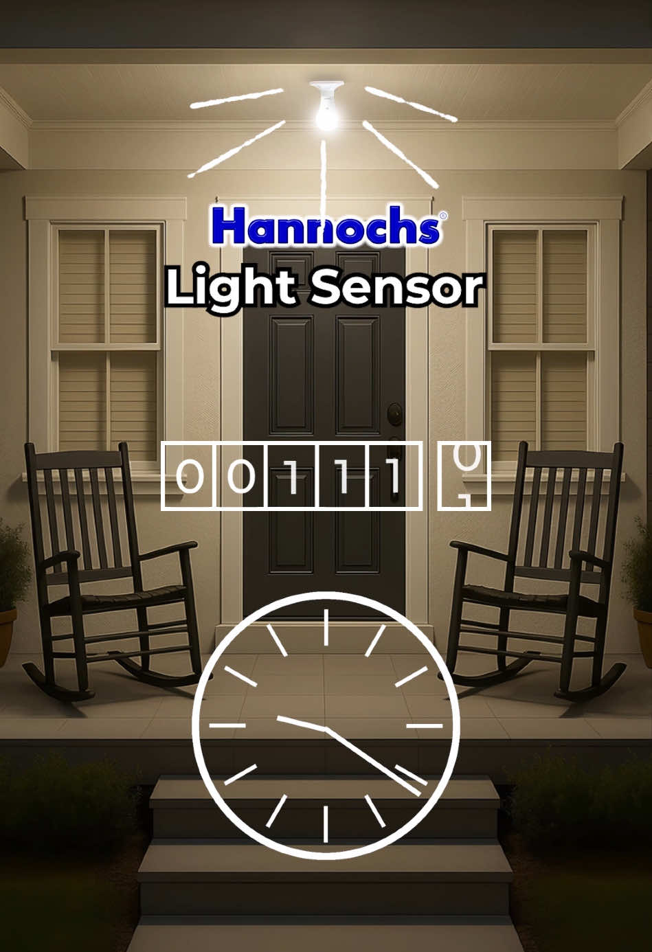 Mulai hidup praktis dengan lampu sensor cahaya dari Hannochs! #Hannochs #LED #LEDLamp #Lighting #Bohlam #LampuLED #NyalakanDuniaMu #fyp #ProfessionalLighting #CanggihGaHarusRibet 