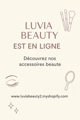 http://Luviabeauty2.myshopify.com  🎉 Grande ouverture ! Je suis fière de vous annoncer le lancement de ma boutique en ligne 💻✨ 💄 Beauté, style et petits prix vous attendent chez Luvia Beauty 👉 Découvrez une sélection d’accessoires tendance, utiles et élégants pour prendre soin de vous chaque jour.  🤍 Produits sélectionnés avec amour | 💰 Prix accessibles 🛒 Visitez la boutique maintenant : 🔗 http://luviabeauty2.myshopify.com Merci pour votre soutien, vos partages, vos likes 💌 C’est grâce à vous que l’aventure commence 🙏 #pourtoi #skincare #beaute #soin #GlowUp 