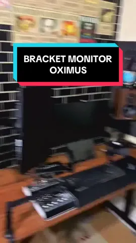yg suka kerapihan mangga merapat 😅👍☕️#bracketmonitor #setuppc #oximus 