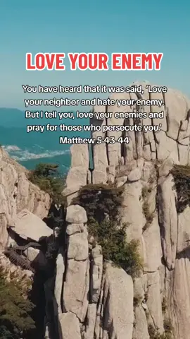 Love Your Enemy. Matthew 5: 43-44 