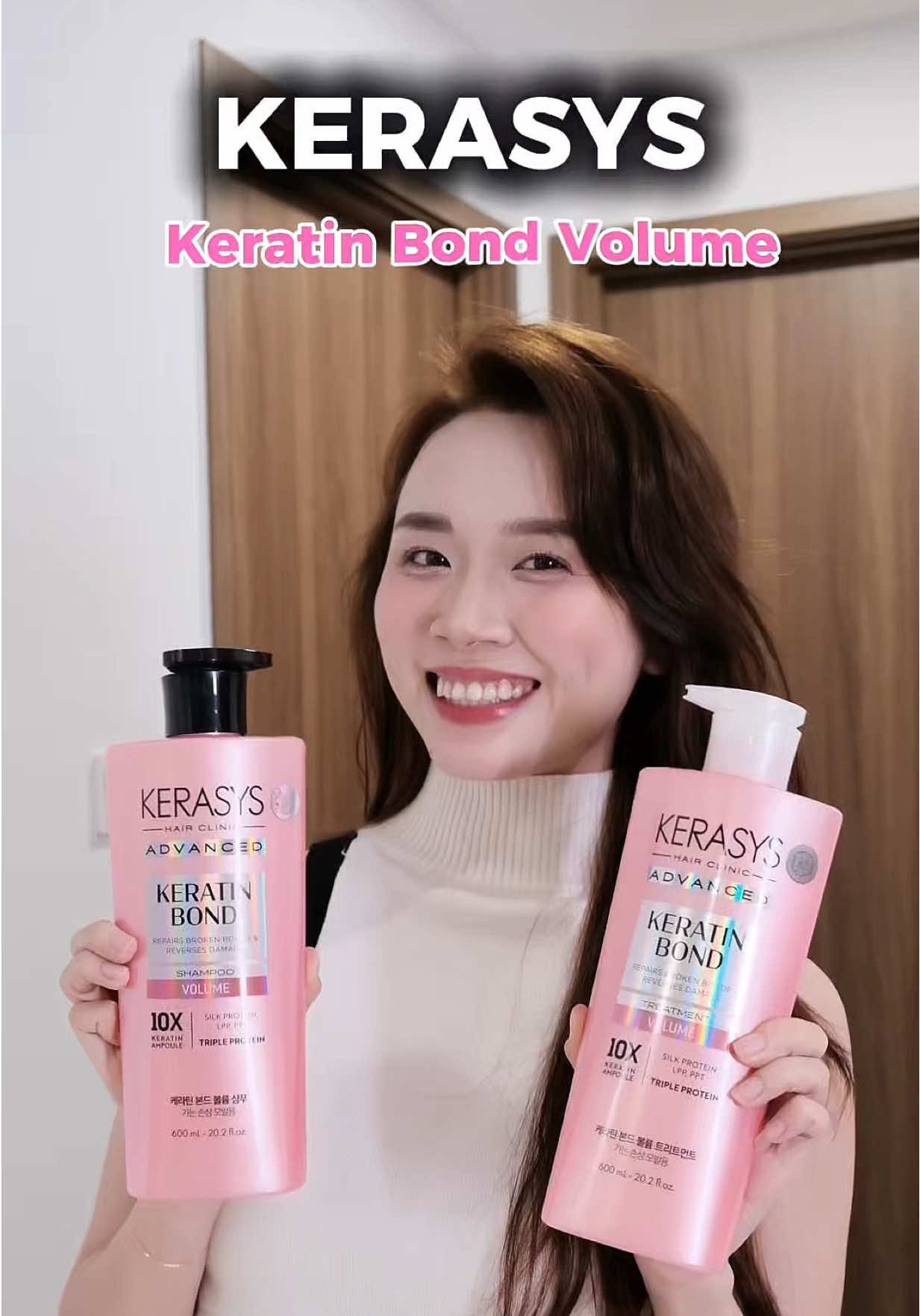 Chăm sóc tóc chắc khoẻ bồng bềnh cùng Quỳnh nha 😘#Kerasys #KerasysVietnam #KerasysKeratinBond #dầugộiHànQuốc 