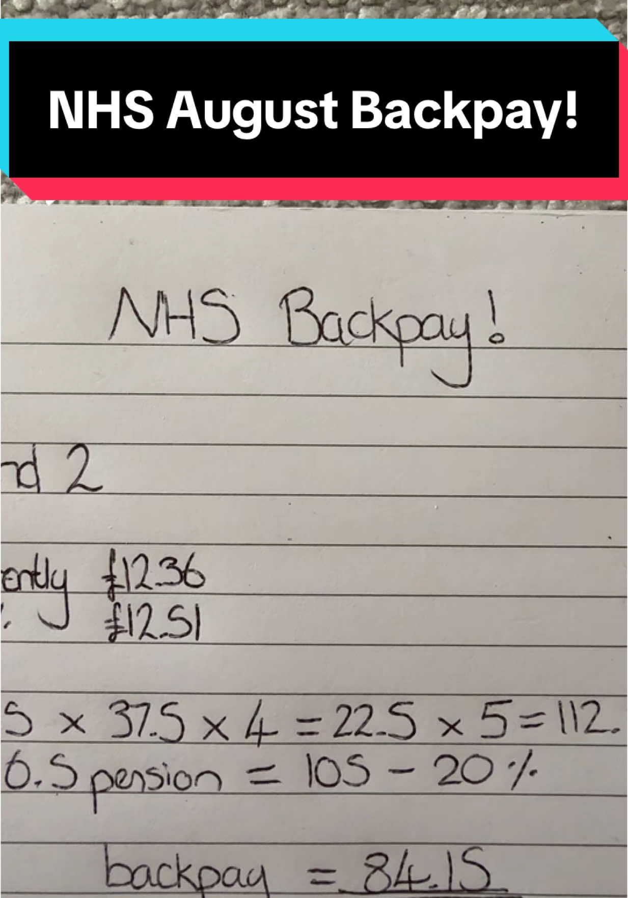 Replying to @DimpleFace08 #nhs #nhsbackpay #payincrease 