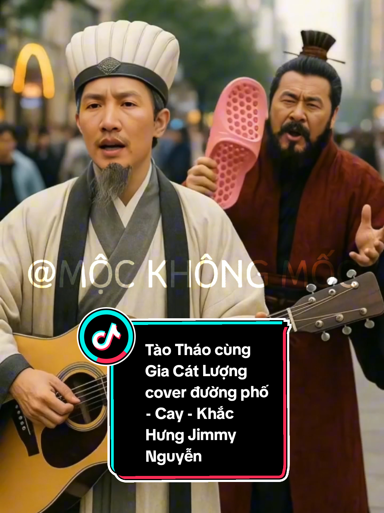 Tào Tháo cùng Gia Cát Lượng Huấn Hoa Hồng cover Cay Khắc Hưng - Jimmy Nguyễn trên phố đi bộ #đườngphố  #tàotháo  #giacatluong  #cover #songca #ai #fyp  #foryou #tamquoc  #cay #khắchưng  #jimmynguyen 
