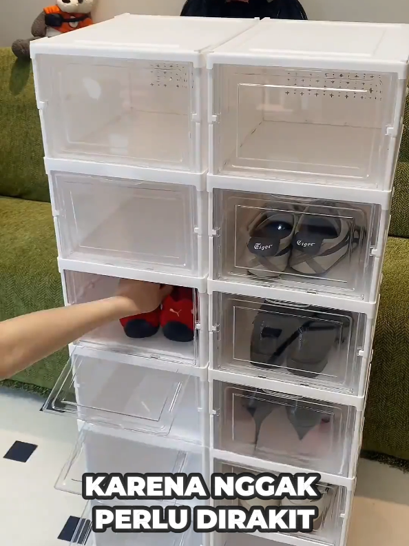 Rak sepatu lipat viral ini Gak perlu dirakit, tinggal buka langsung bisa dipake. Cocok buat kamu yang tinggal di kos atau rumah minimalis ✨ #rak #raksepatu #raksepatuviral #raksepatumurah #raksepatususun #raksepatulipat 