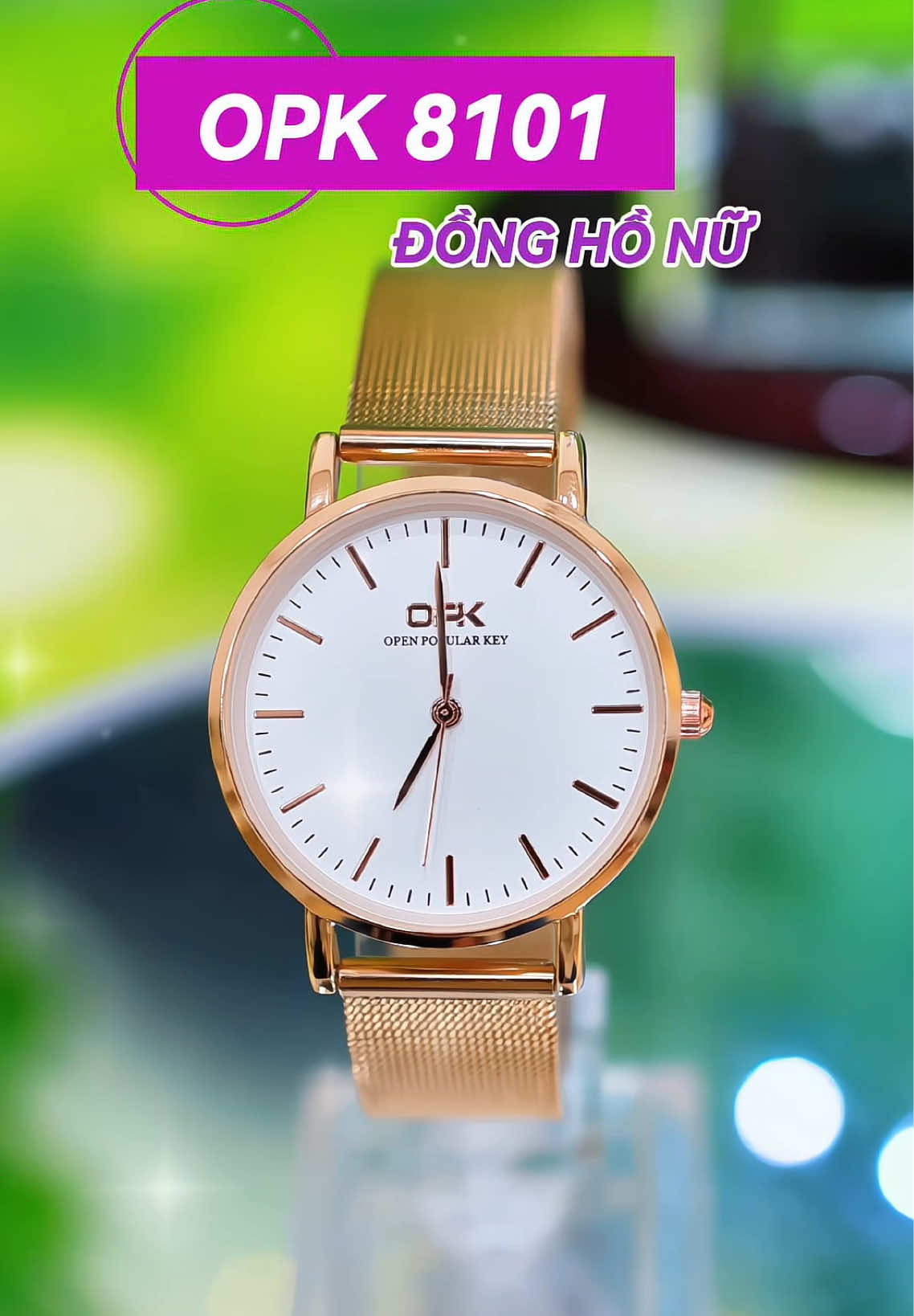 Đồng hồ thời trang nữ OPK 8101 thiết kế đơn giản, sang trọng cho chị em đây #dongho #đồnghồ #donghonu #donghonuxinh 