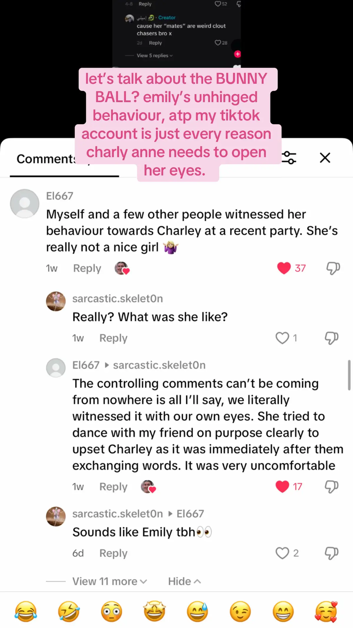 after hearing about the bunny ball?? i had to make this post because i honestly am sick of all emily’s friends in every comment section trying to defend her sick and twisted behaviour that literally everyone has witnessed, she’s publicly humiliating charly anne and it’s so upsetting to watch #ieuanjones #kanehinge #ieuanandkane #thewelsh5 #welsh5 #charlyanne #charlyannegf #charlyannegftoxic #tiktokdrama #fyppp #fyp #uktiktokdrama #uktiktok #corysworld 