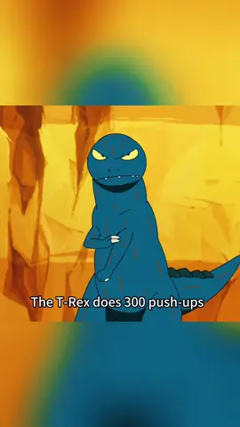 A Tyrannosaurus rex that fights with one #tiktok #foryou #anime 
