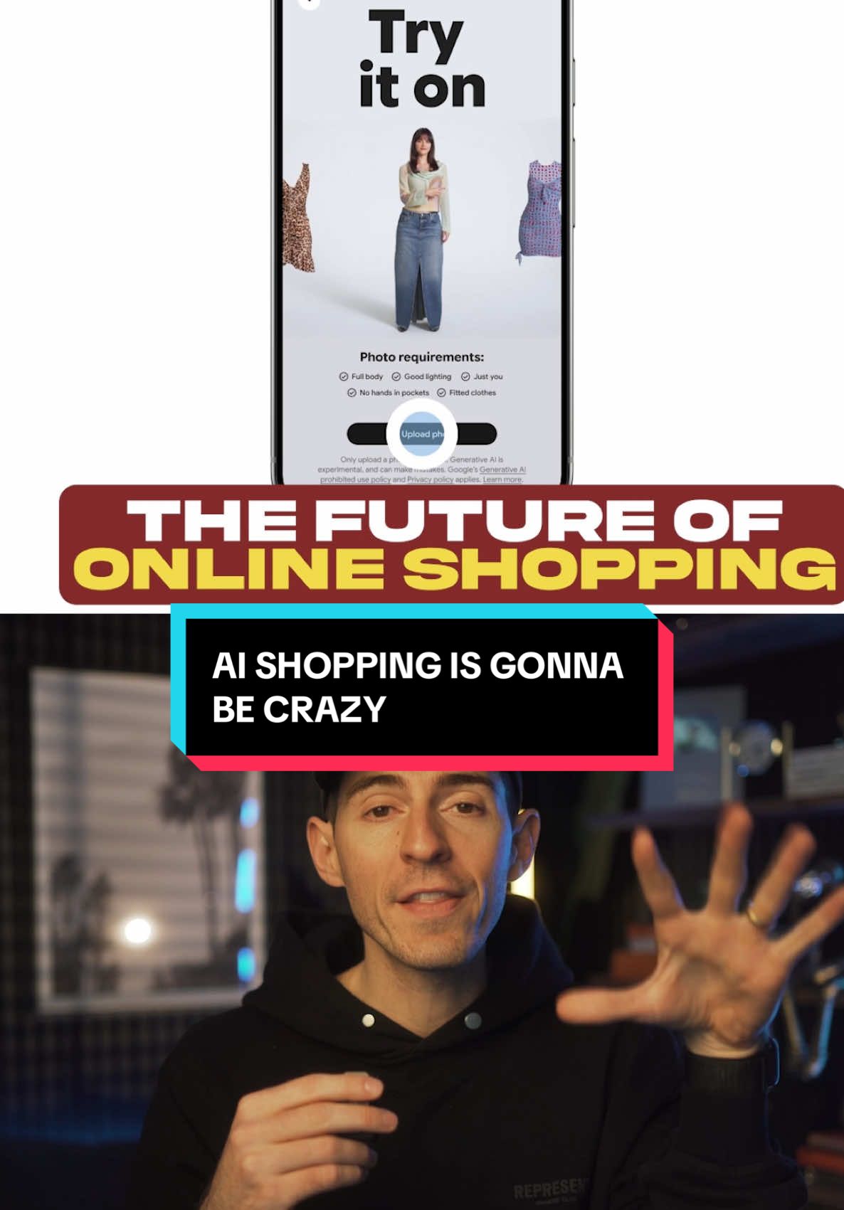 This is the future of online shopping. And I don’t think people realize how easy AI shopping is going to get #ai #artificialintelligence #Tech #techtok #technology #shopping #google #ecom #brand 