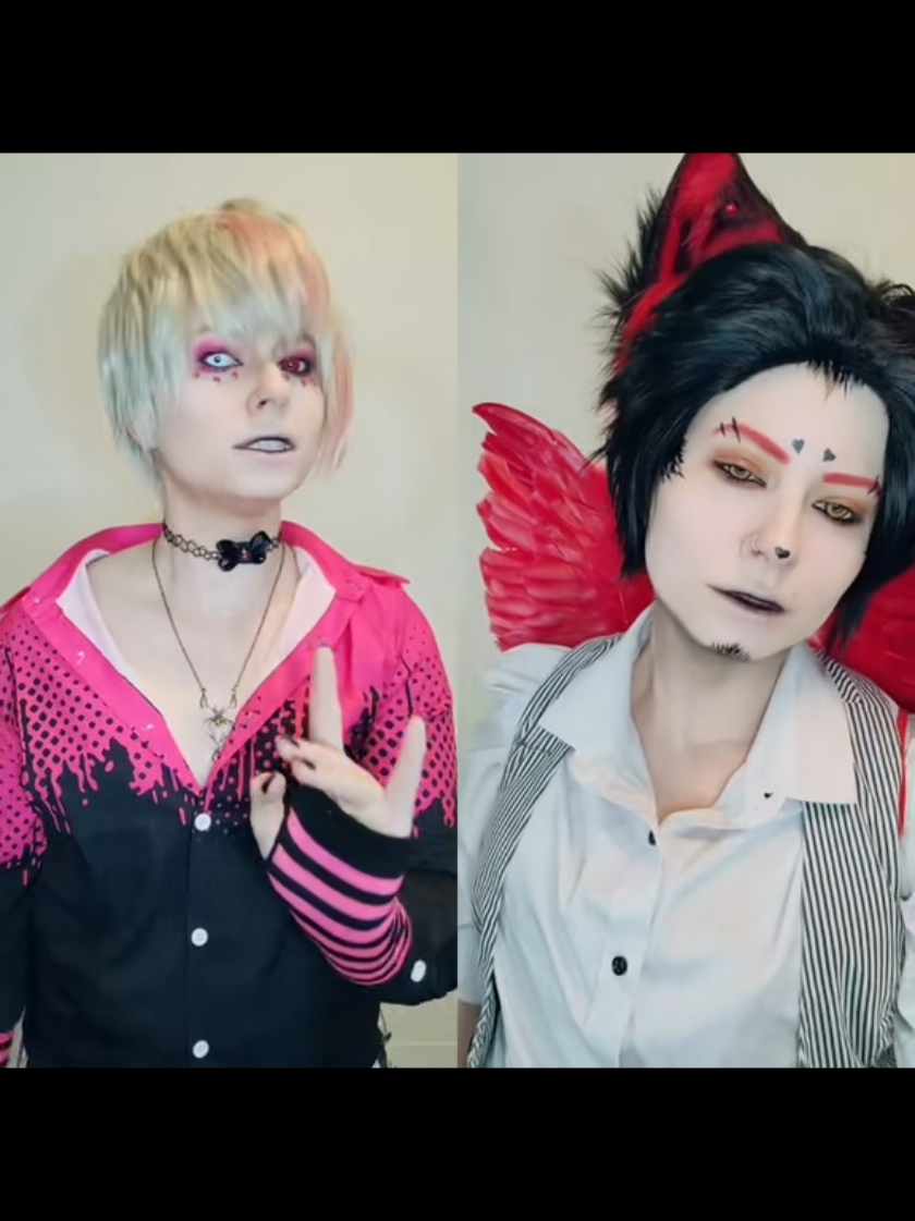 #onthisday #huskdust #huskerdust #angeldust #husker #husker #hazbinhotel #vivziepop #cosplay 