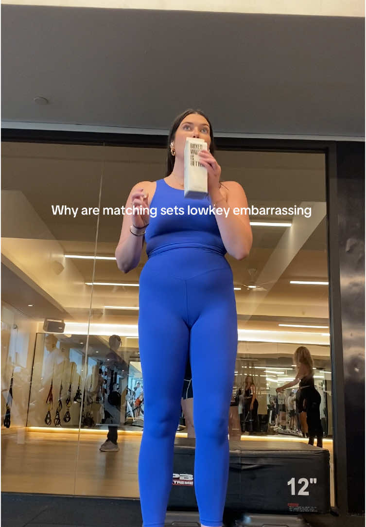 Workout sets are cute at classes but embarrassing at the gym imo