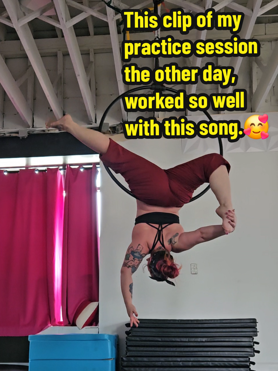 Watch til the end to see some cool new moves I've unlocked! #movement #danceismedicine #aerialhoop #lyrahoop #dancer #curvy #movementismedicine #fyp #aerialartistry #xpoleus #neffex #bestofme #competitionprep #competitiondance #aerialcompetition #ipsf #usaf 