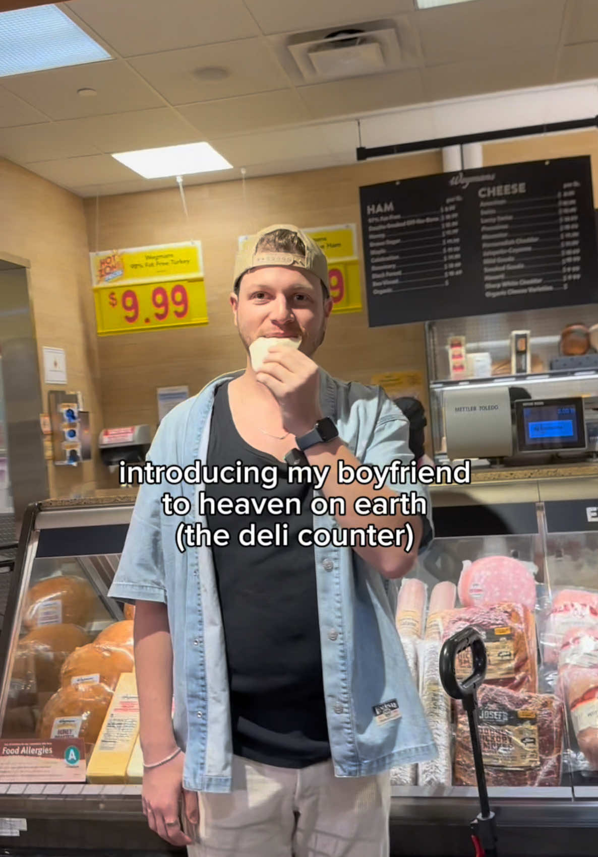 life is better with a man and some muenster 🧀 (still not sponsored by @Wegmans which is a little homophobic especially during pride month but we’ll keep trying 🧎🏻‍♂️) @Matt Yang 