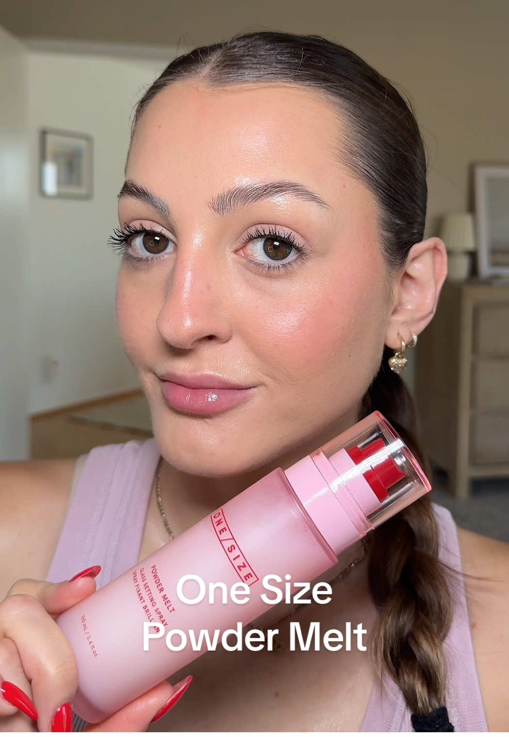 Testing out the NEW One / Size Powder Melt setting spray 🌸 @ONE SIZE BEAUTY @Patrick Starrr @sephora #onesizebeauty #powdermelt #onesizesettingspray #onesizepowdermelt #settingspray #makeupreview #makeup #creatorsearchinsights 