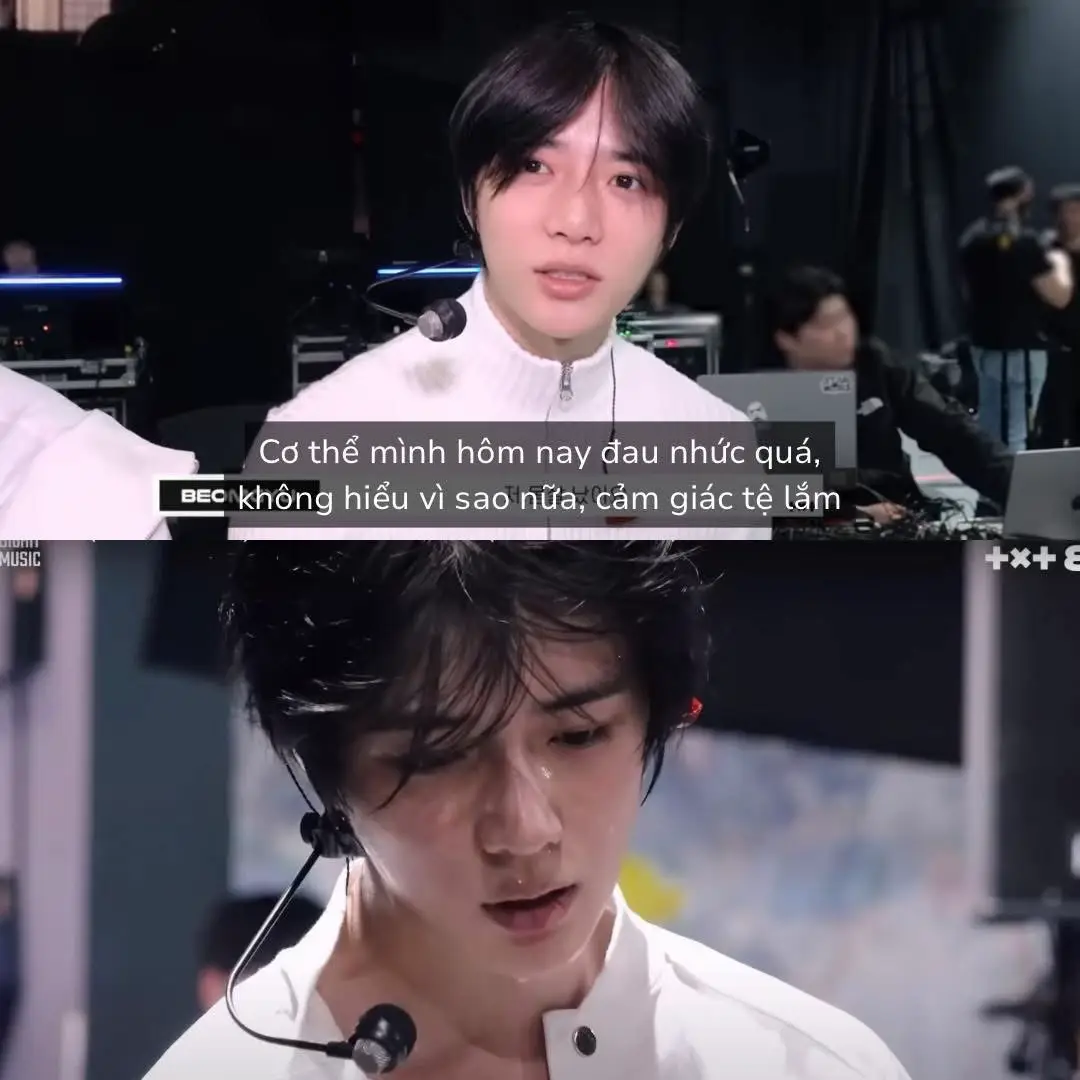 ‘AXE Ceremonia’ Behind Trong buổi tập luyện chuẩn bị cho sân khấu AXE Ceremonia tại Mexico hồi tháng 4, Beomgyu đã cảm thấy cơ thể bị đau nhức và không rõ lý do 🥹 Bạn còn nói chỉ quần áo chạm vào thôi cũng khiến làn da đau rát rồi 😭 Nhưng cuối cùng thì, vào ngày diễn chính thức, bạn đã lấy lại được sức và vẫn có thể hết mình hoàn thành biểu diễn. Beomgyu ơi vất vả nhiều rồi 🫂  — #BEOMGYU #범규 @TOMORROW X TOGETHER 