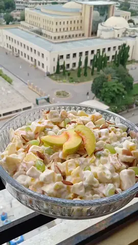 Creamy macroni fruit salad recipe #trend #trending #tiktofood #foryoupage #foryoupage #viralvideo #homemade #1million 