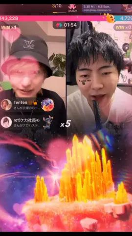 #ダイキ様#まさおくん ダイキ様久しぶりの配信でまさおくんとコラボ。永遠のハート贈ってみた。 次の配信は1年後かなぁ🙄🤭