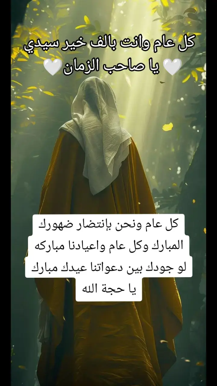 #كل عام وانت بالف خير سيدي يا صاحب الزمان🤍🤍🤍🤍