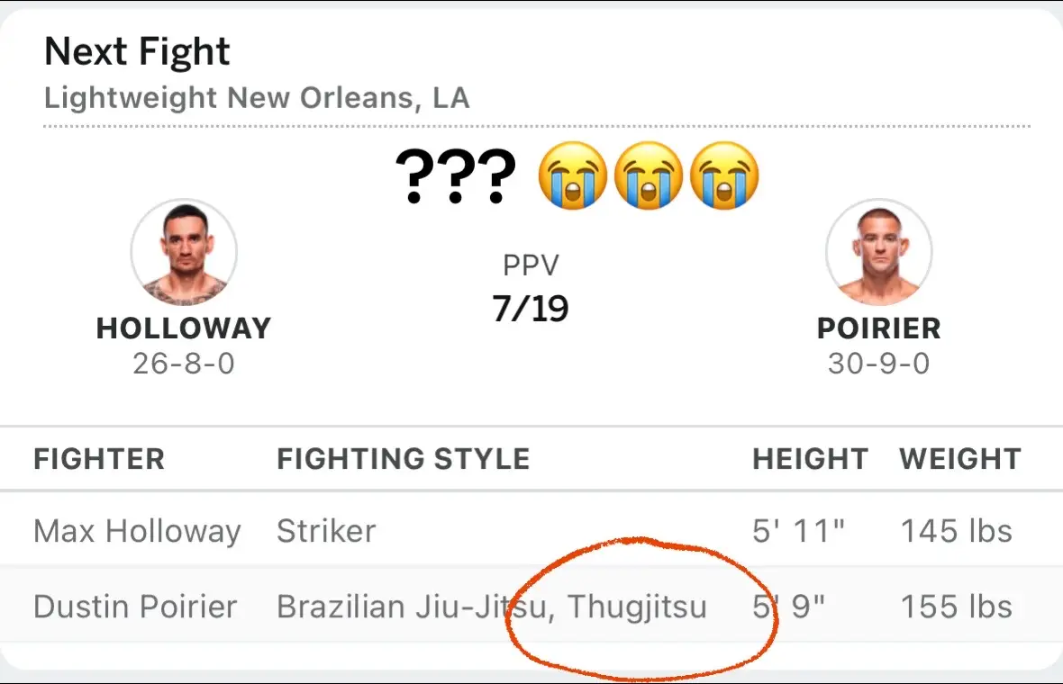 #UFC #mma #dustinpoirier #thugjitsu 
