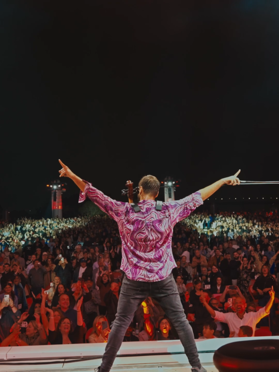 Halfway through the journey! City by city, your love keeps me going. Grateful for every moment, every cheer. THE REBEL IS BACK! 🔥❤️🎻 #Hauser #Tour2025