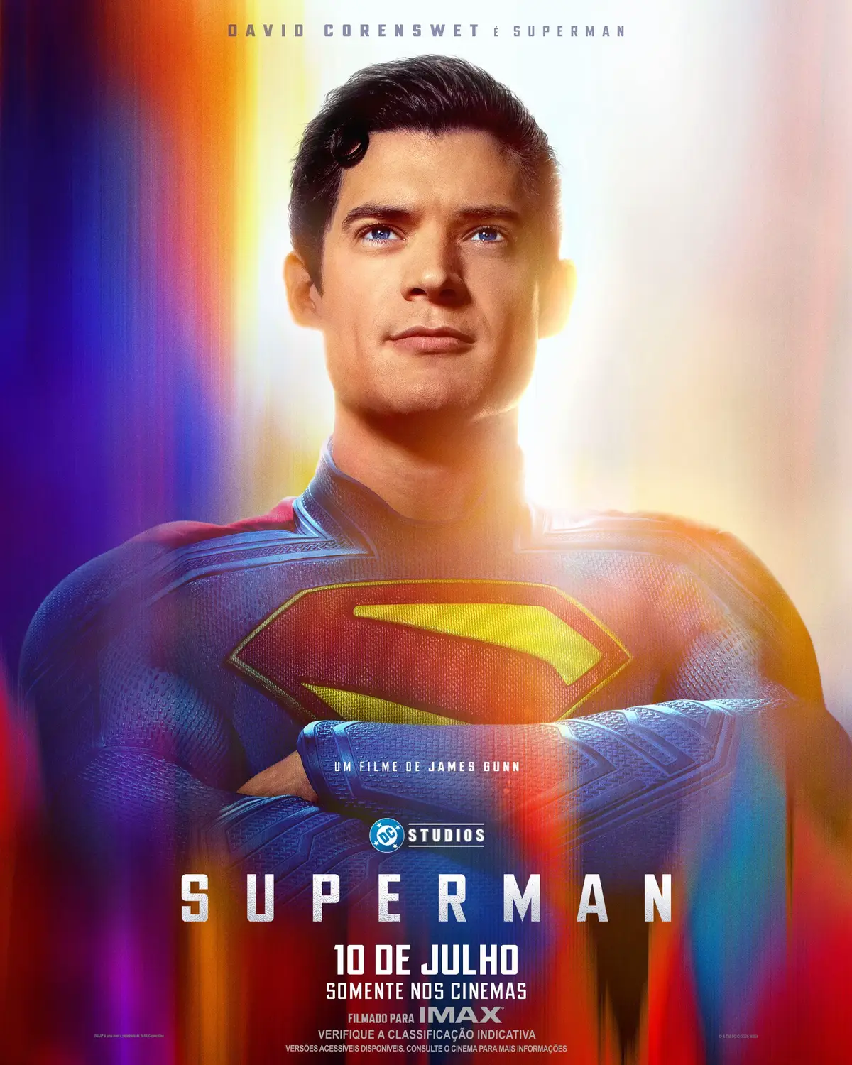 Mantenha os olhos no céu. 💙❤️ #SupermanFilme – 10 de julho, somente nos cinemas.
