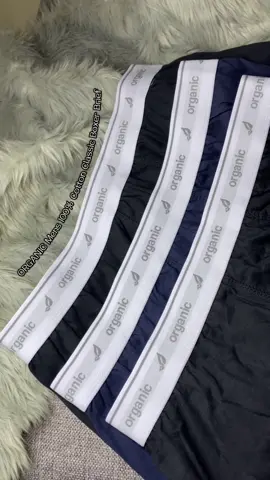 ORGANIC Mens 100% Cotton Classic Boxer Brief Set of 3 Random Colors Collection high quality breathable underwear ⬇️ #organic #organicunderwear #boxerbrief #fy 