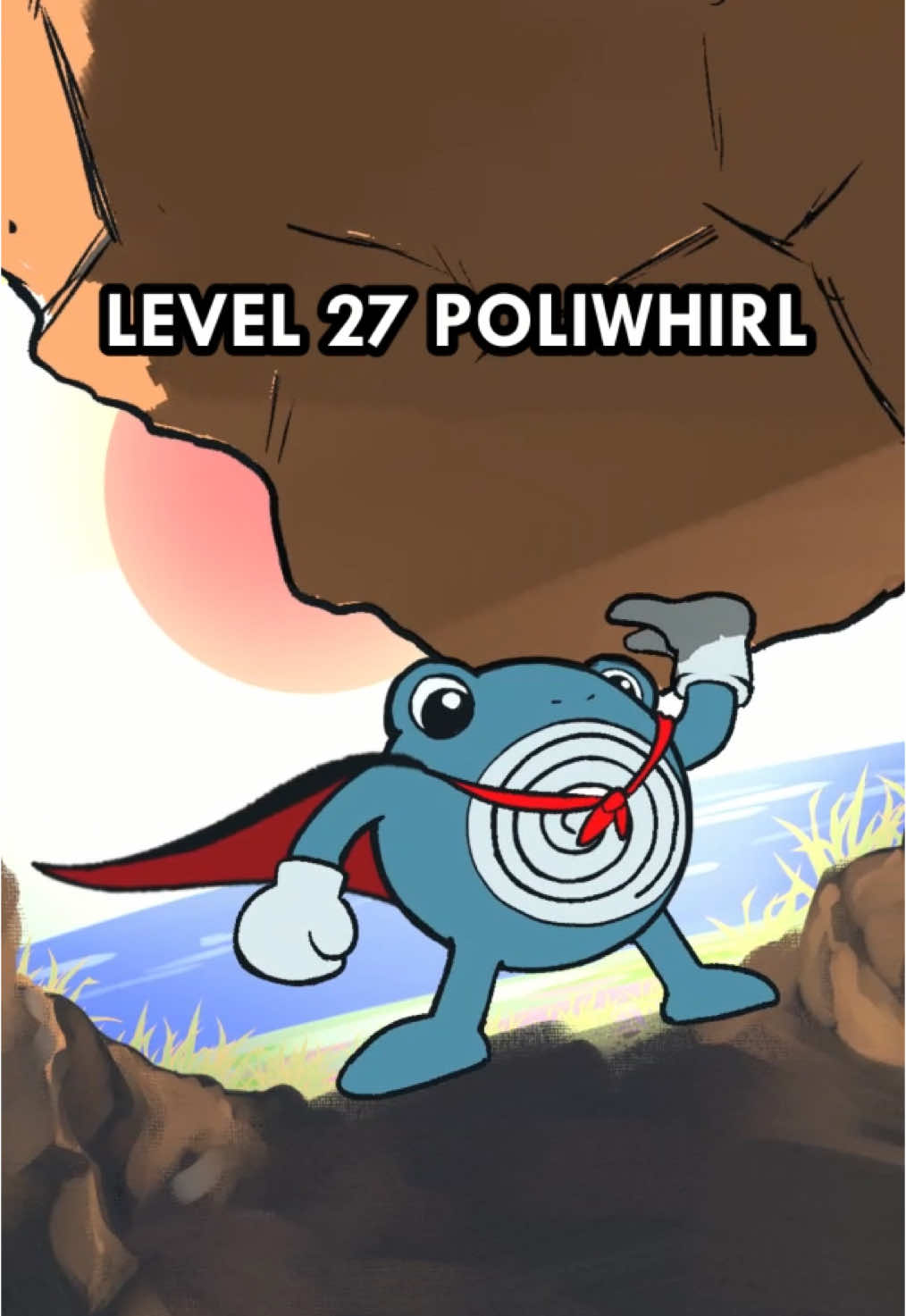 Super HMan #animation #funny #pokemon #poliwhirl #victoryroad #pokemonxy #pokemonza #hm #superman #superman2025 #cartoon #cave #boulder #cape