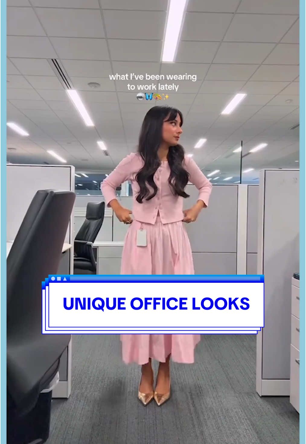 She’s too fashionable for this office #officeoutfit #corporategirl #outfitvideos  #corporateoutfit #officewearstyle 