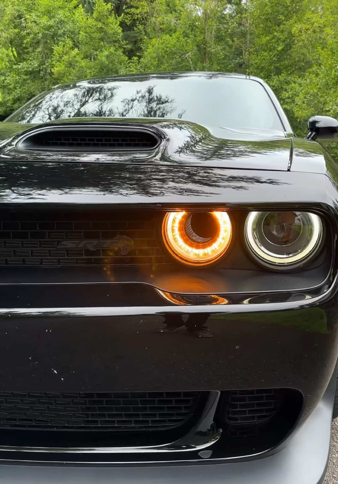 Gotta love that rumble! #srt #hellcat #challenger #mopar #moparornocar #moparcommunity #moparperformance #dodge #dodgeofficial #musclecars #americanmuscle #dodgechallenger #carslover #blackedout #v8engine #carsoftiktok 