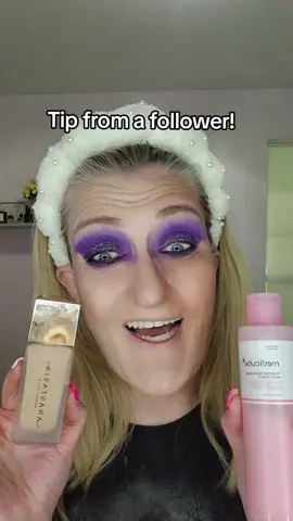 A tip from a follower. Use foundation and Milky toner with your foundation.  #milkytoner #anastasiabeverlyhillsimpeccable #foundation #medicubepdrnmilkytoner #fullglam 